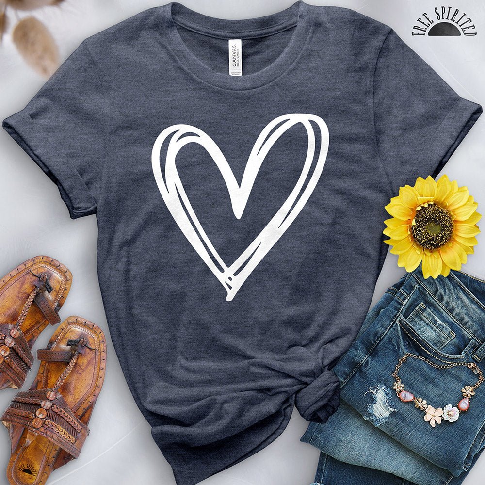 Double Heart Tee - Free Spirited