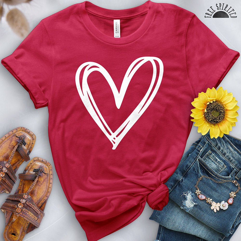 Show Love with the Double Heart Tee