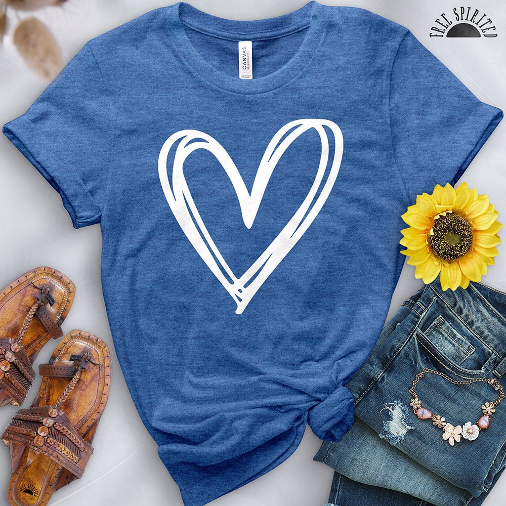 Double Heart Tee - Free Spirited