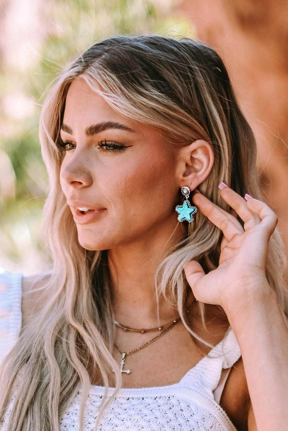 Drew antique Studded Western Earrings by Threaded Pear - Free Spirited