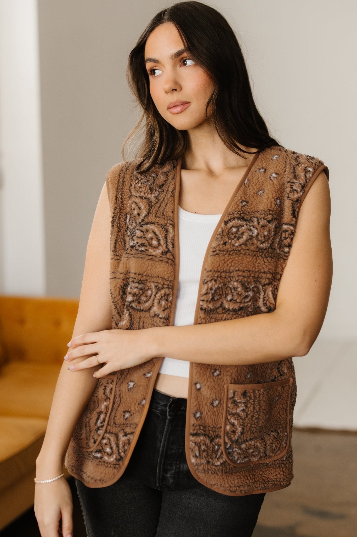 Elaine Western Fashion Vest Jacket by Threaded Pear - Free Spirited