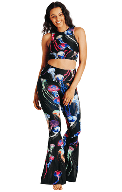 Electric Flow Printed Bell Bottoms - Free Spirited