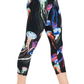 Electric Flow Printed Yoga Crops - Free Spirited