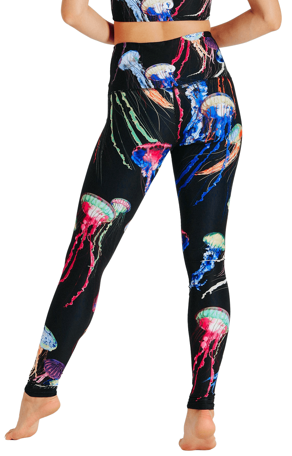 Electric Flow Printed Yoga Leggings - Free Spirited