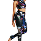 Electric Flow Printed Yoga Leggings - Free Spirited