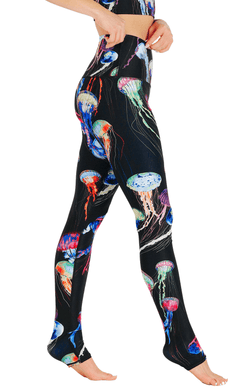 Electric Flow Printed Yoga Leggings - Free Spirited