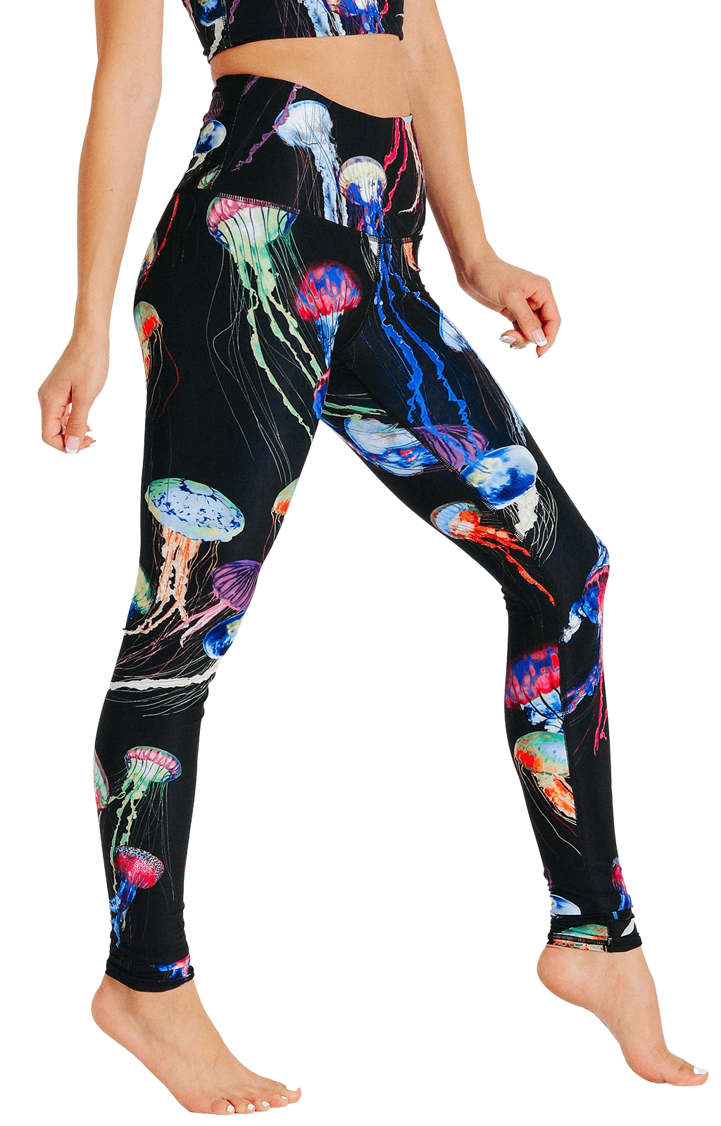 Electric Flow Printed Yoga Leggings - Free Spirited