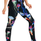 Electric Flow Printed Yoga Leggings - Free Spirited