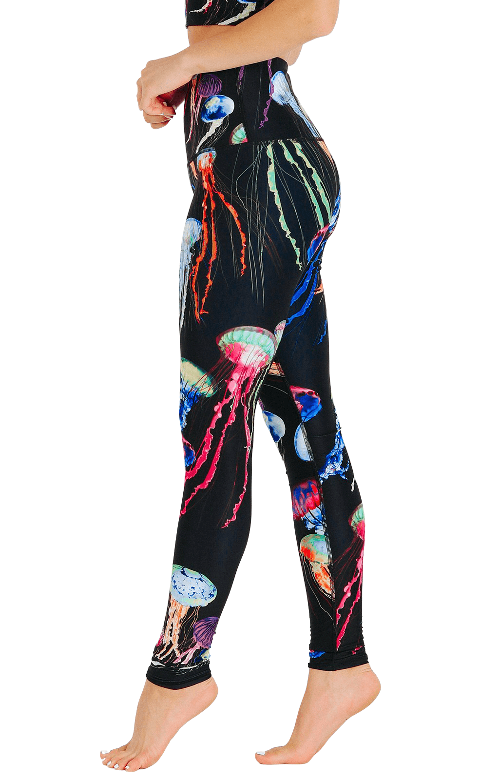 Electric Flow Printed Yoga Leggings - Free Spirited