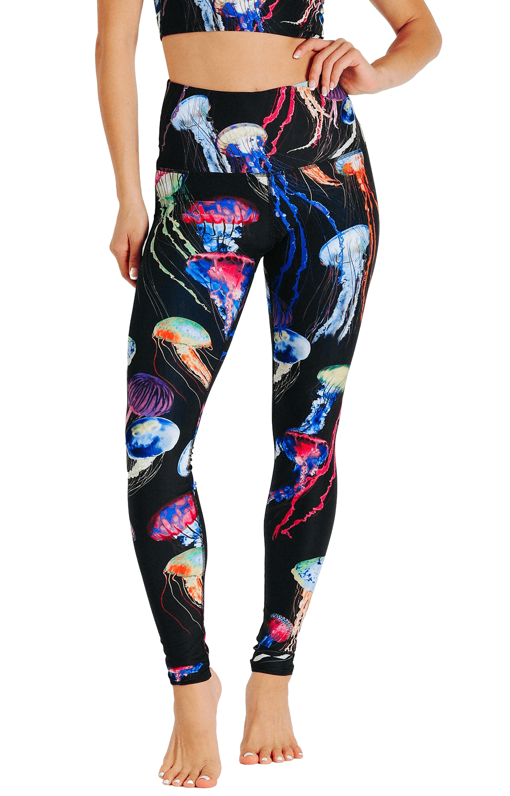 Electric Flow Printed Yoga Leggings - Free Spirited