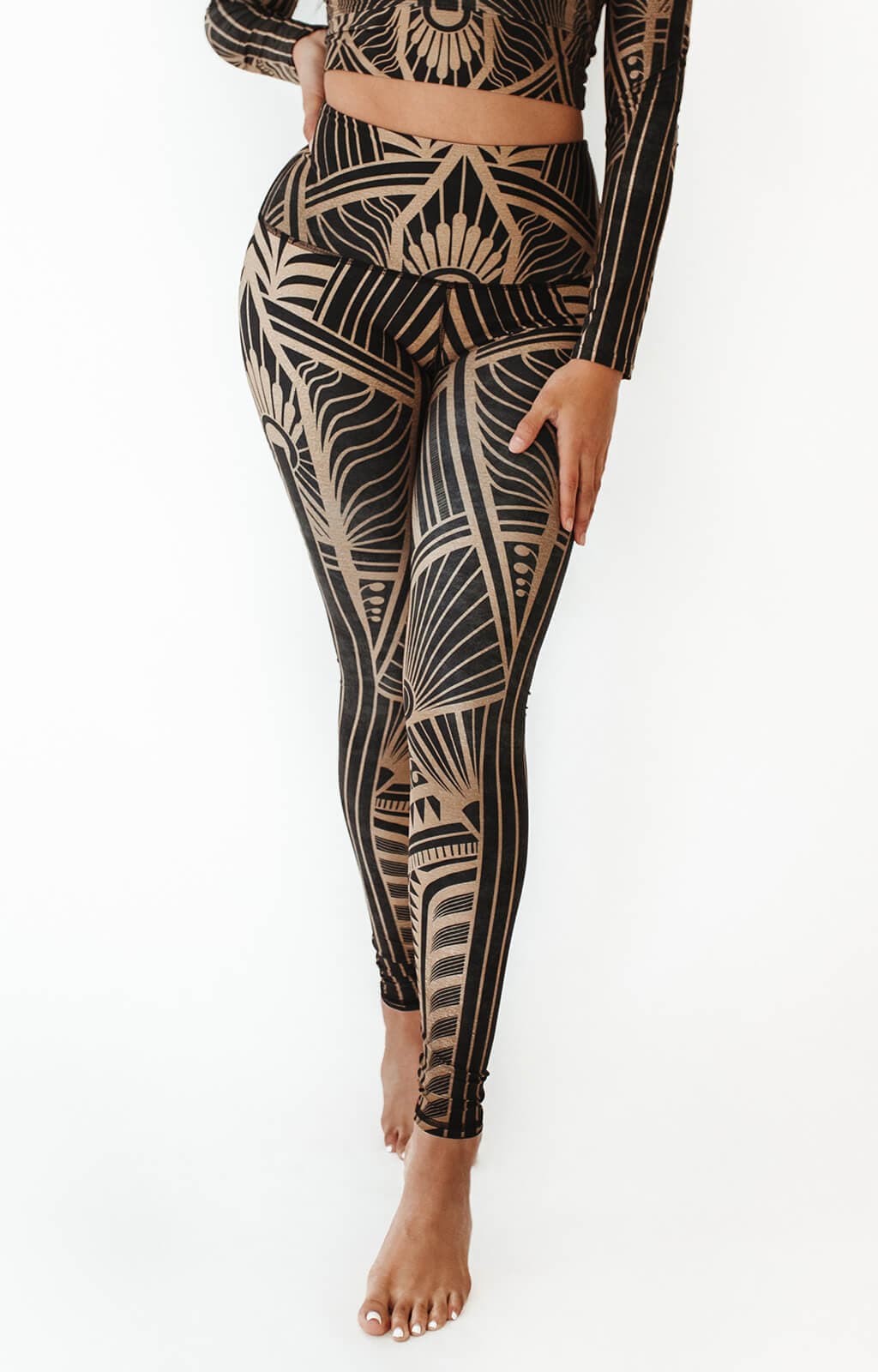 Elegant Empire Printed Yoga Leggings - Free Spirited