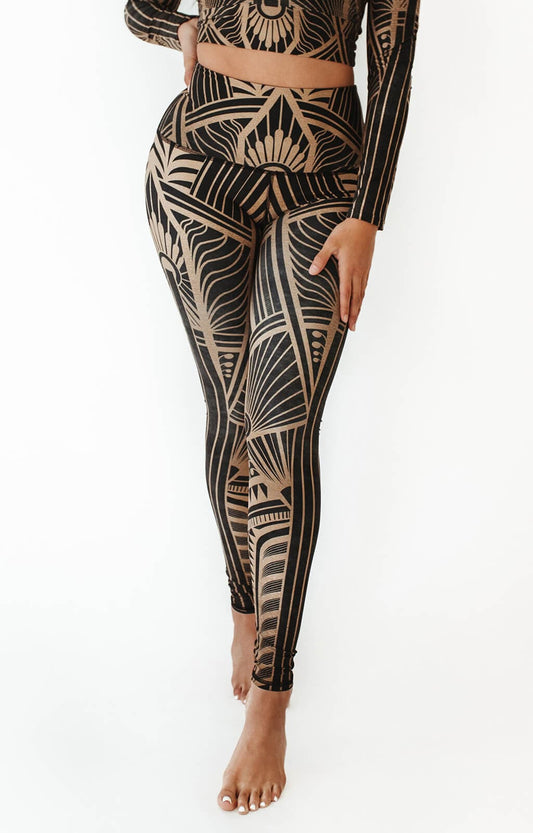 Elegant Empire Printed Yoga Leggings - Free Spirited