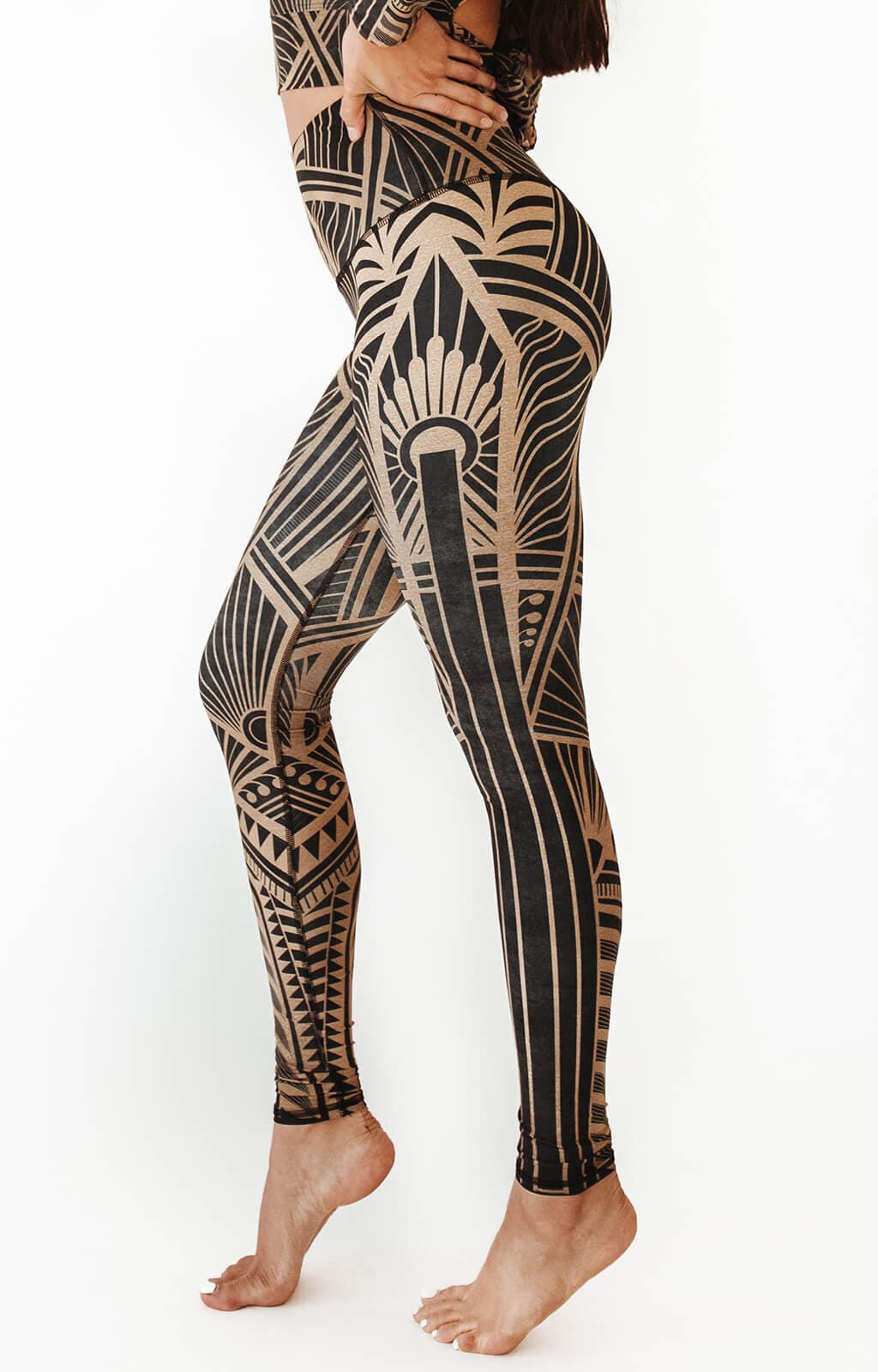 Elegant Empire Printed Yoga Leggings - Free Spirited