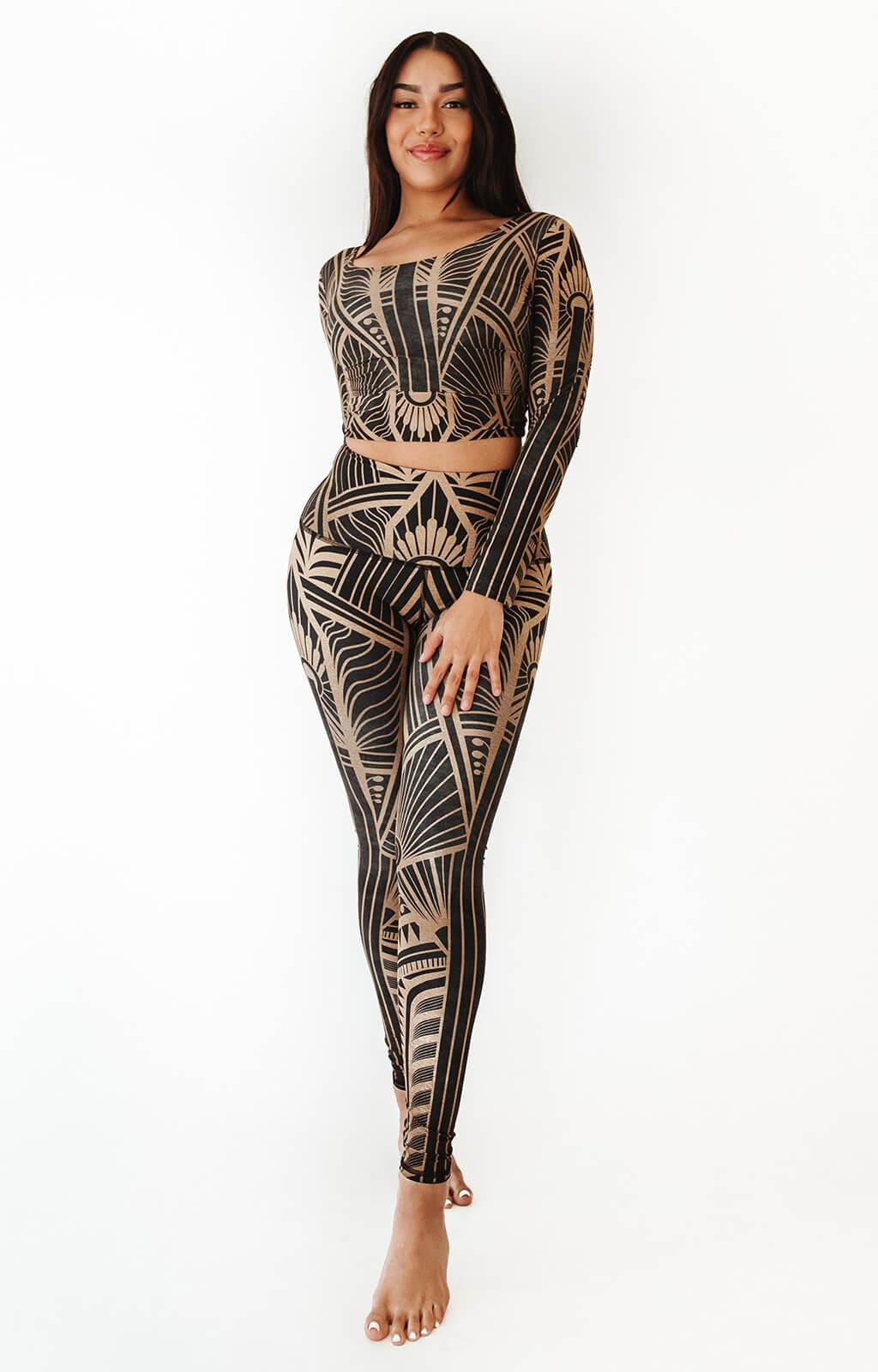 Elegant Empire Printed Yoga Leggings - Free Spirited