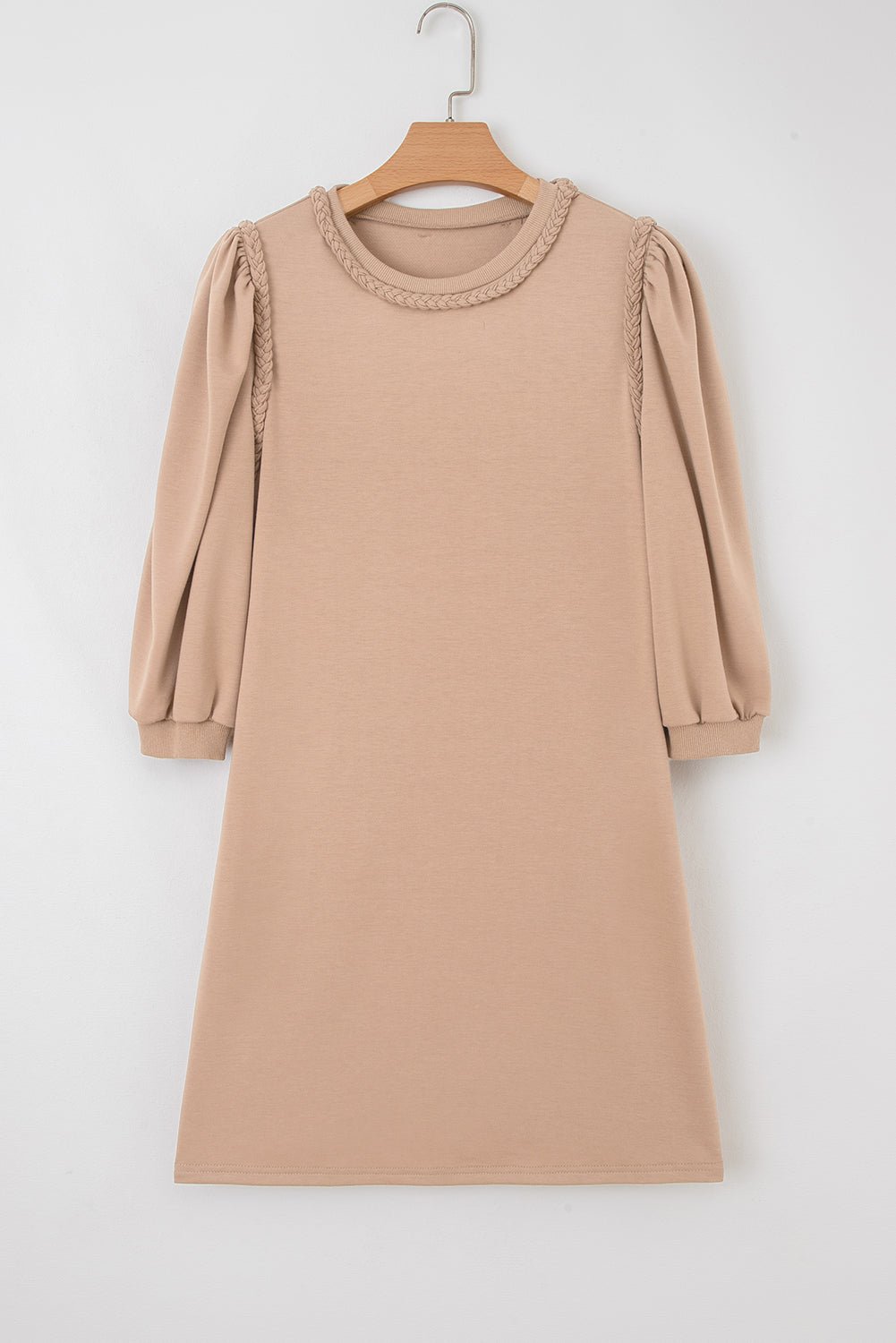 Elise Trim Puff Sleeve Dress by Threaded Pear - Free Spirited