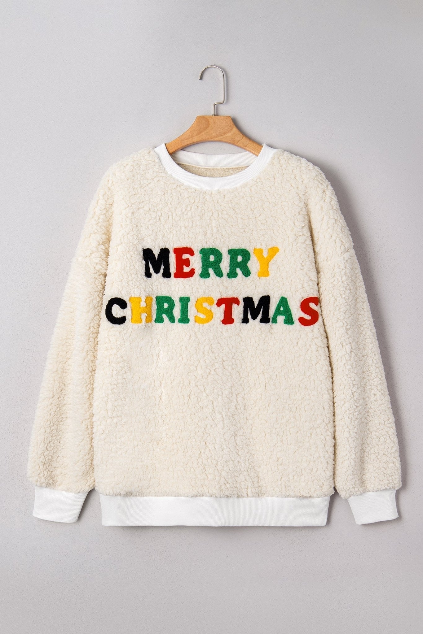 Ensley Christmas Embroidered Sherpa Pullover - Free Spirited