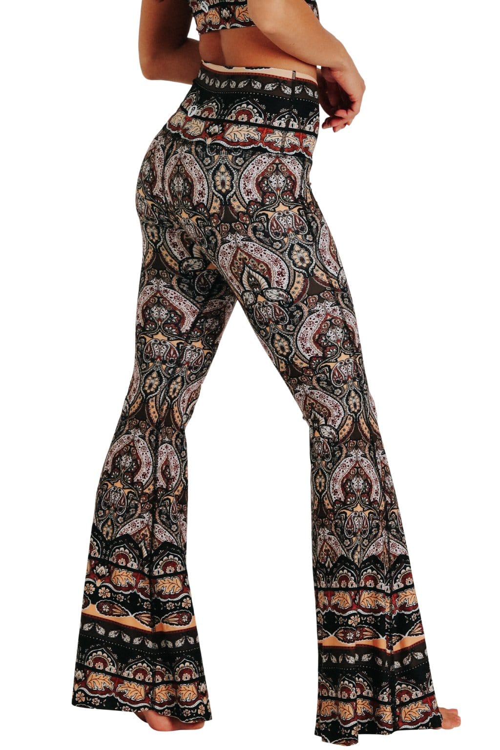 Espresso Yourself Printed Bell Bottoms - Free Spirited