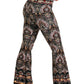 Espresso Yourself Printed Bell Bottoms - Free Spirited