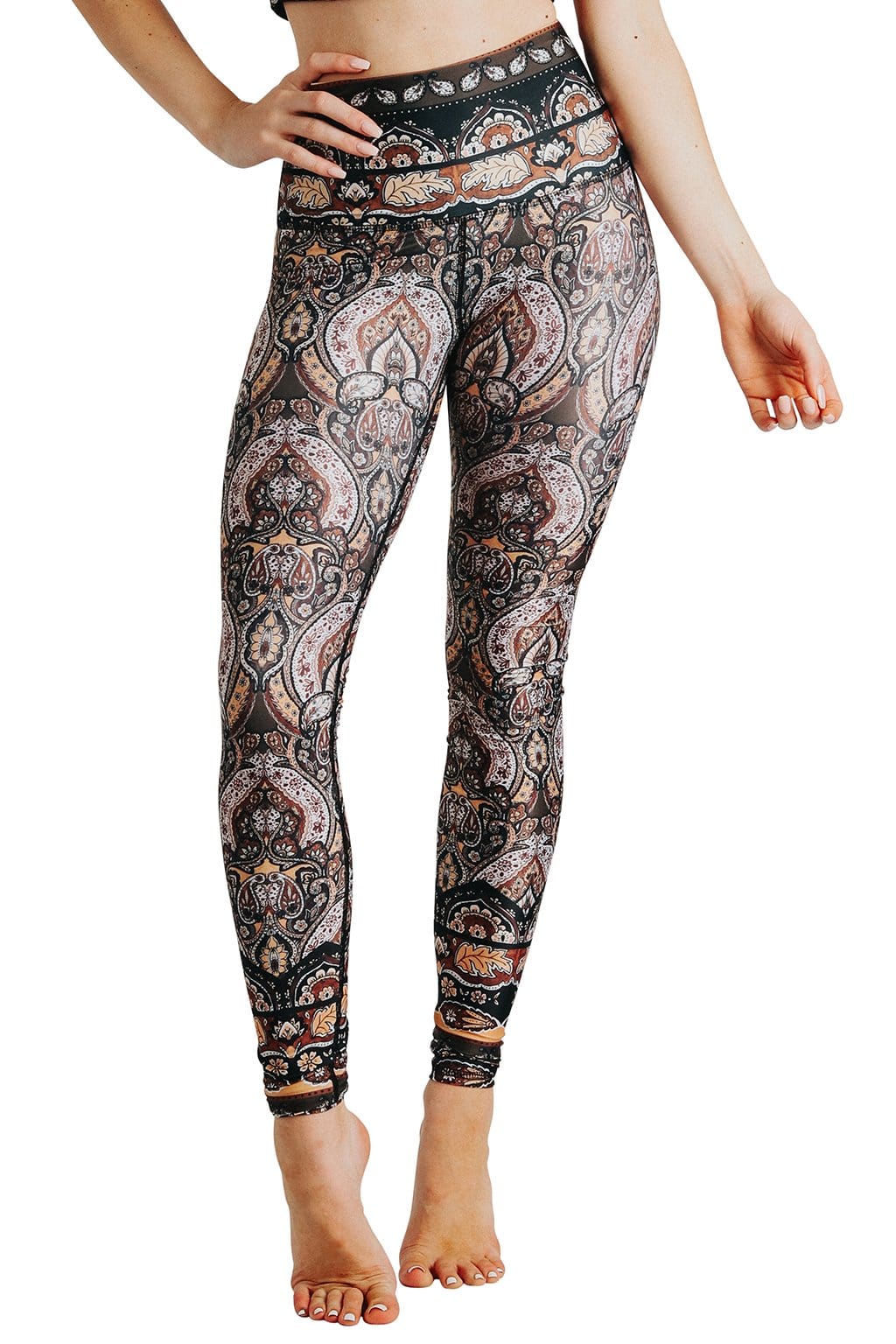 Espresso Yourself Printed Yoga Leggings - Free Spirited