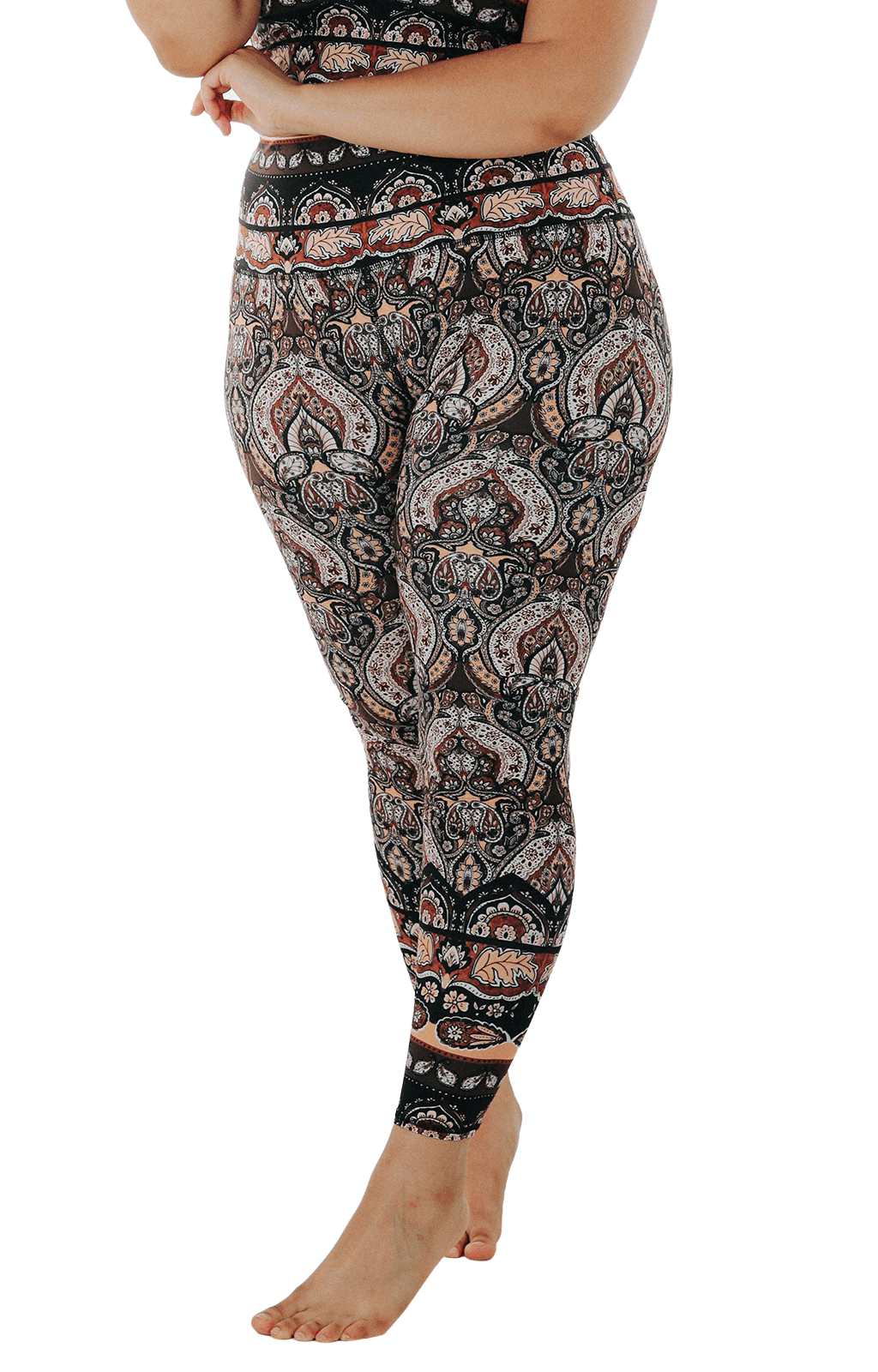 Espresso Yourself Printed Yoga Leggings - Free Spirited