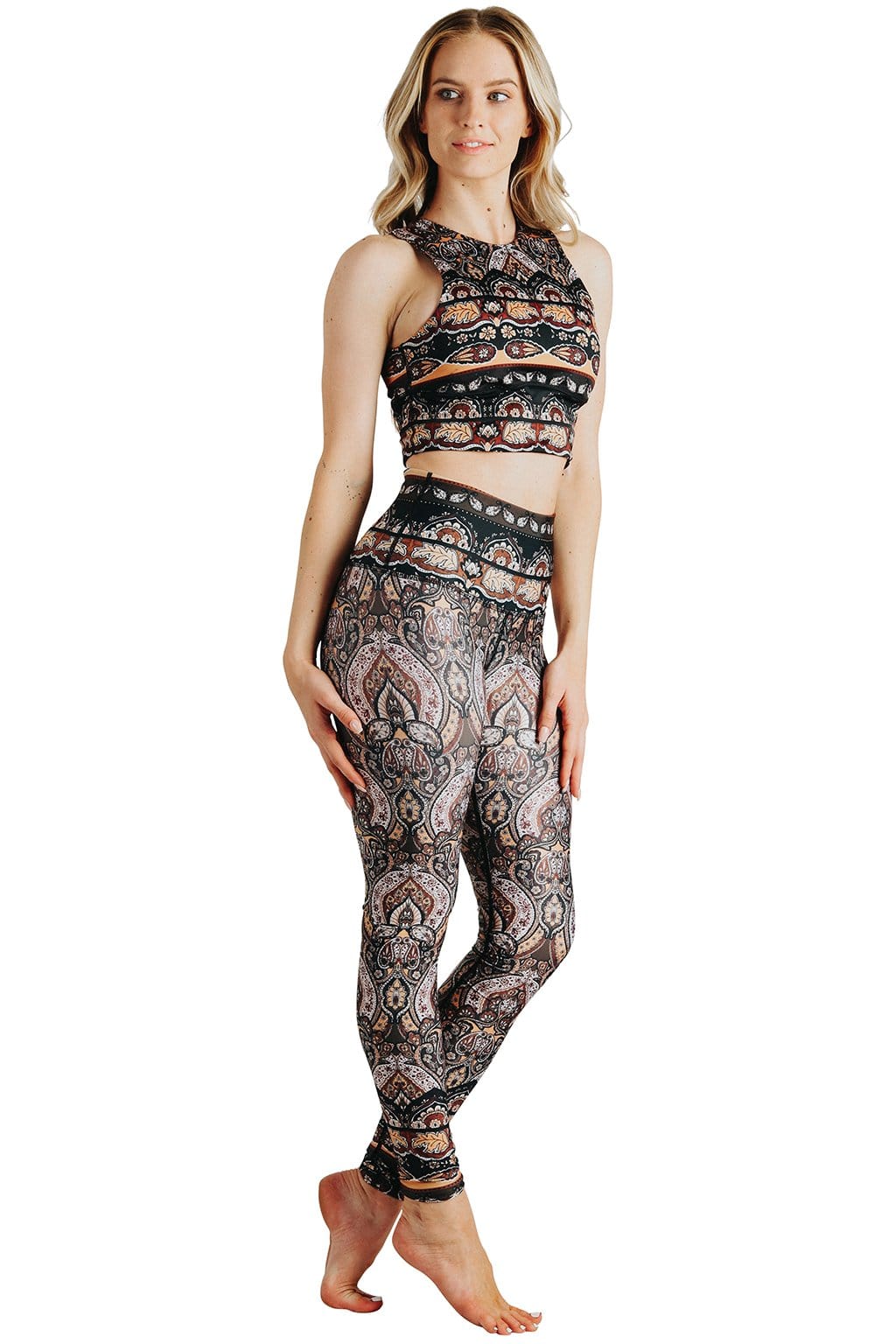 Espresso Yourself Printed Yoga Leggings - Free Spirited