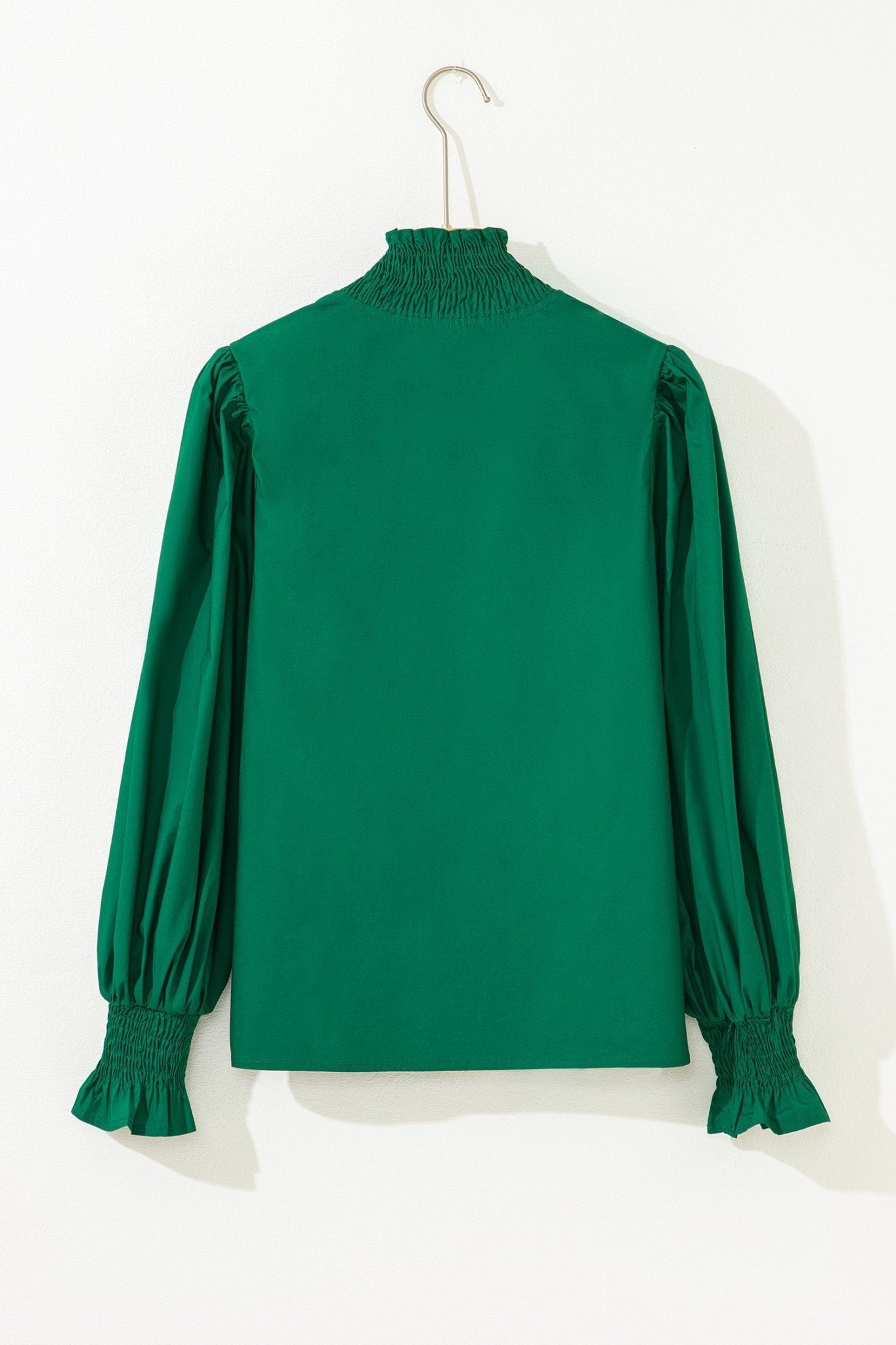 Everly Flounce Sleeve Trim Blouse by Threaded Pear - Free Spirited