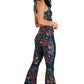 Festival Denim Printed Bell Bottoms - Free Spirited