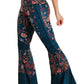 Festival Denim Printed Bell Bottoms - Free Spirited