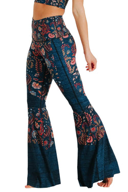 Festival Denim Printed Bell Bottoms - Free Spirited