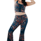 Festival Denim Printed Bell Bottoms - Free Spirited