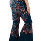 Festival Denim Printed Bell Bottoms - Free Spirited