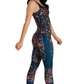 Festival Denim Printed Yoga Leggings - Free Spirited