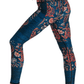 Festival Denim Printed Yoga Leggings - Free Spirited