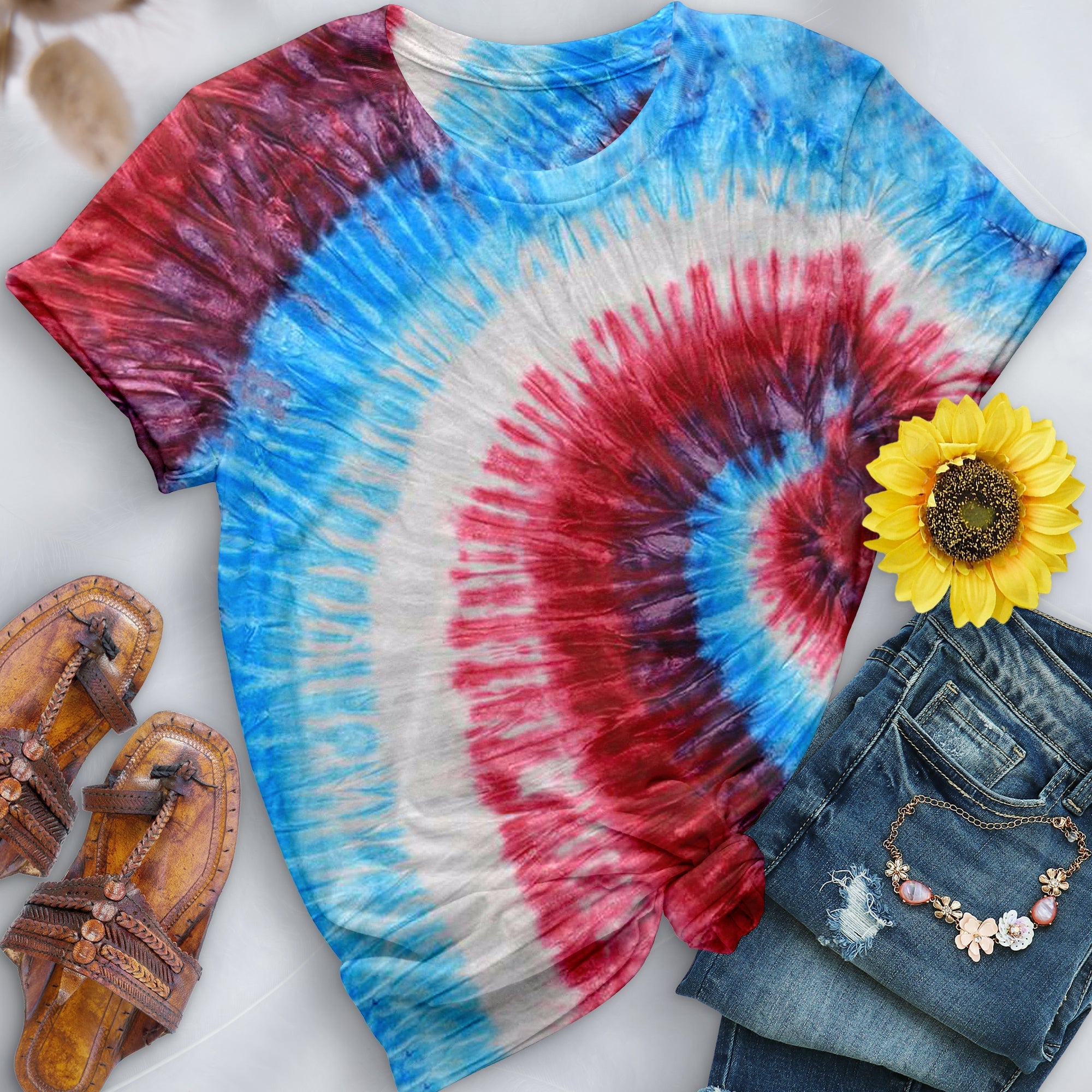 Fire Cracker Premium Hand-Dyed Comfort Shirt - Free Spirited