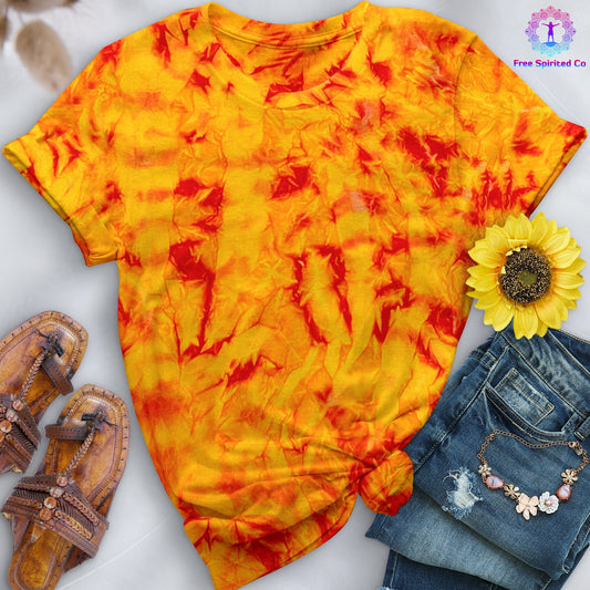 Fire Premium Hand-Dyed Comfort Shirt - Free Spirited