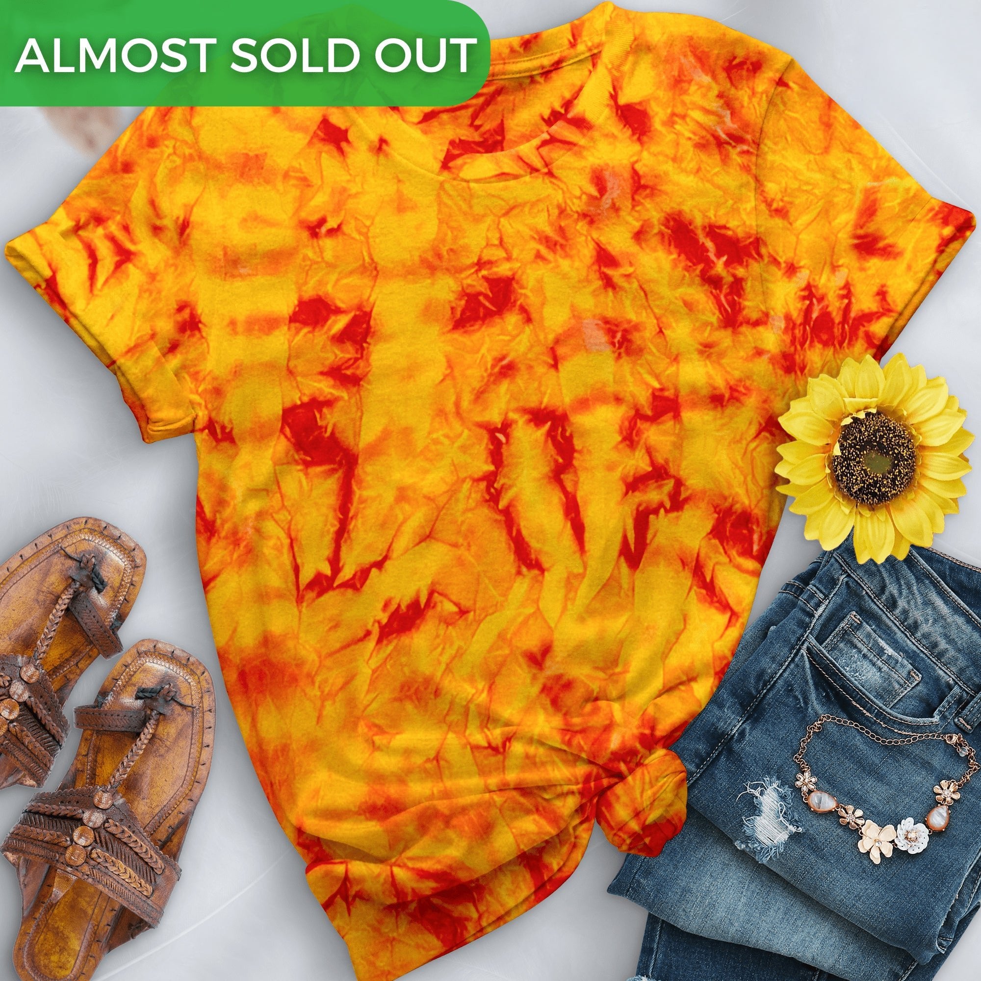 Fire Premium Hand-Dyed Comfort Shirt - Free Spirited