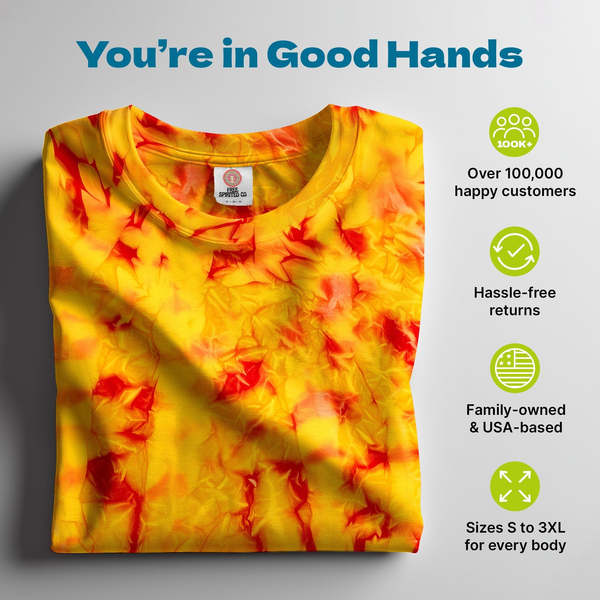 Fire Premium Hand - Dyed Comfort Shirt - Free Spirited
