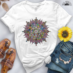 Floral Lotus Mandala Tee - Free Spirited