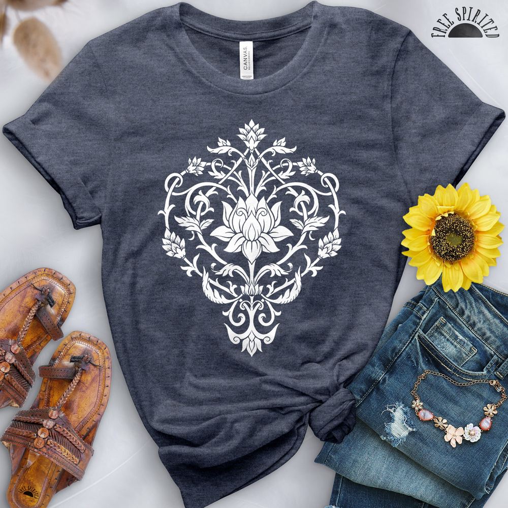 Floral Lotus Tee - Free Spirited