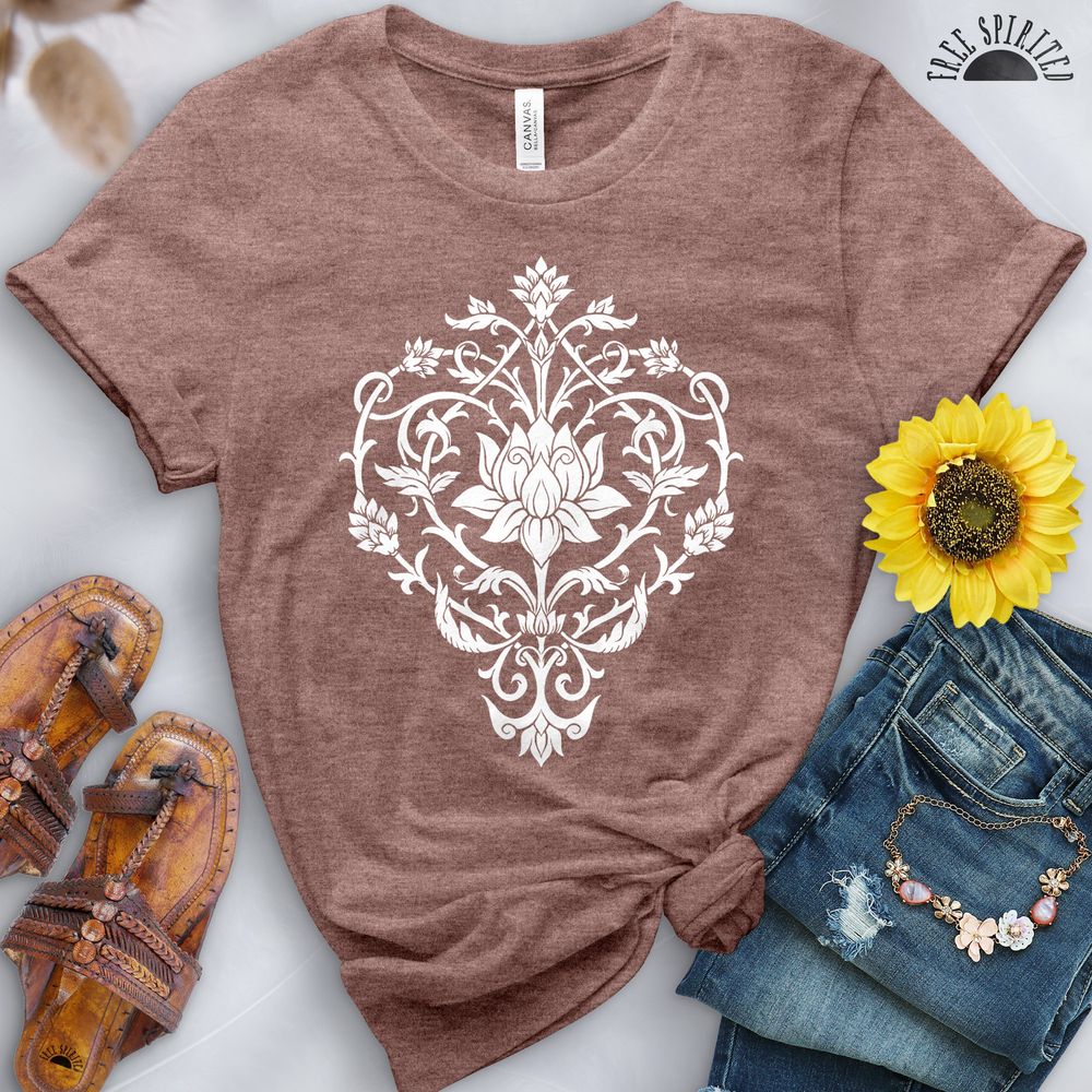 Floral Lotus Tee - Free Spirited