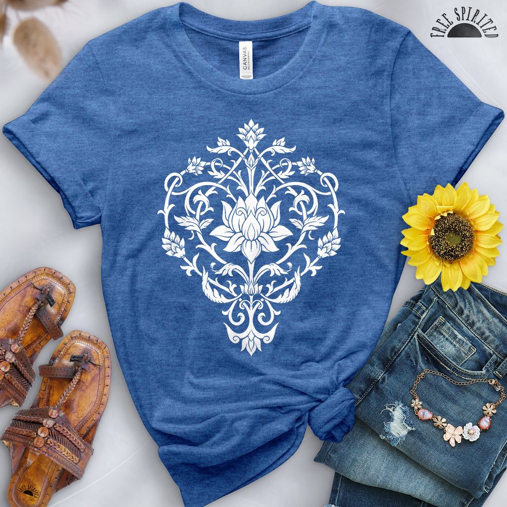 Floral Lotus Tee - Free Spirited