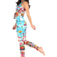 Flower Bomb Printed Yoga Leggings - Free Spirited