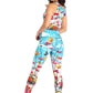 Flower Bomb Printed Yoga Leggings - Free Spirited