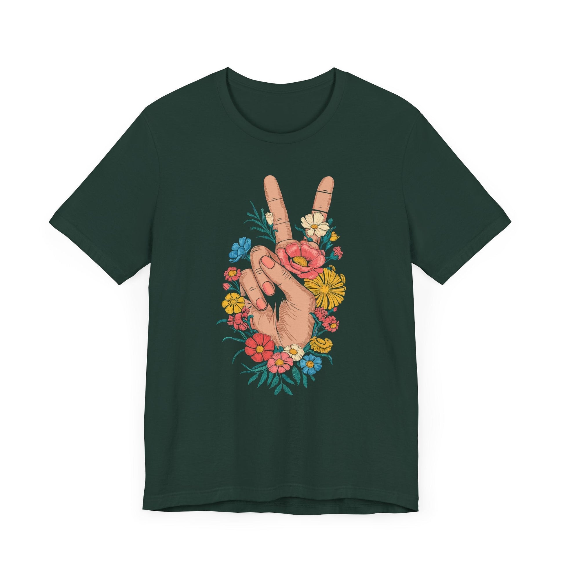 Flower Peace Tee - Free Spirited