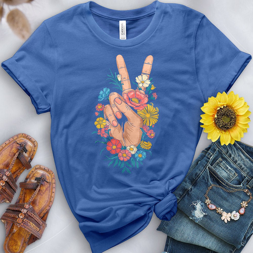 Flower Peace Tee - Free Spirited