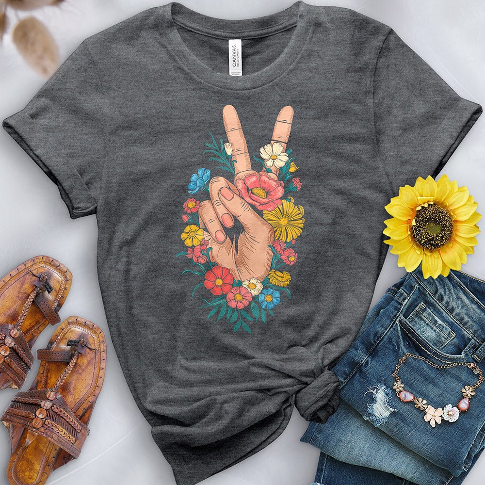 Flower Peace Tee - Free Spirited