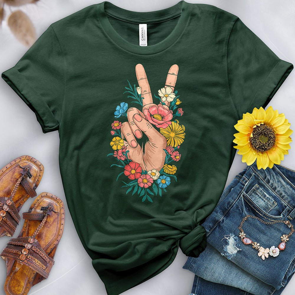 Flower Peace Tee - Free Spirited