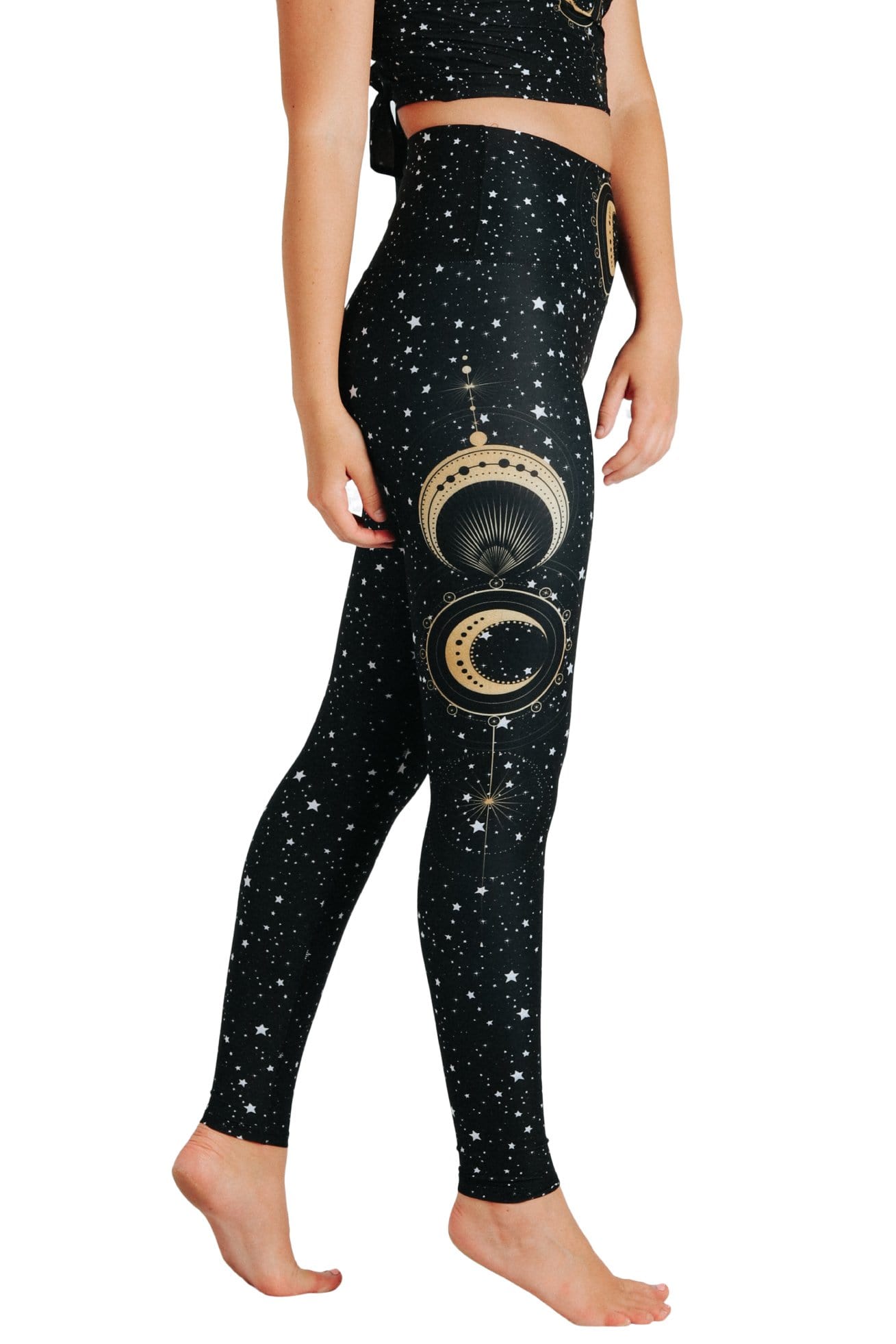 Fortune Teller Printed Yoga Leggings - Free Spirited