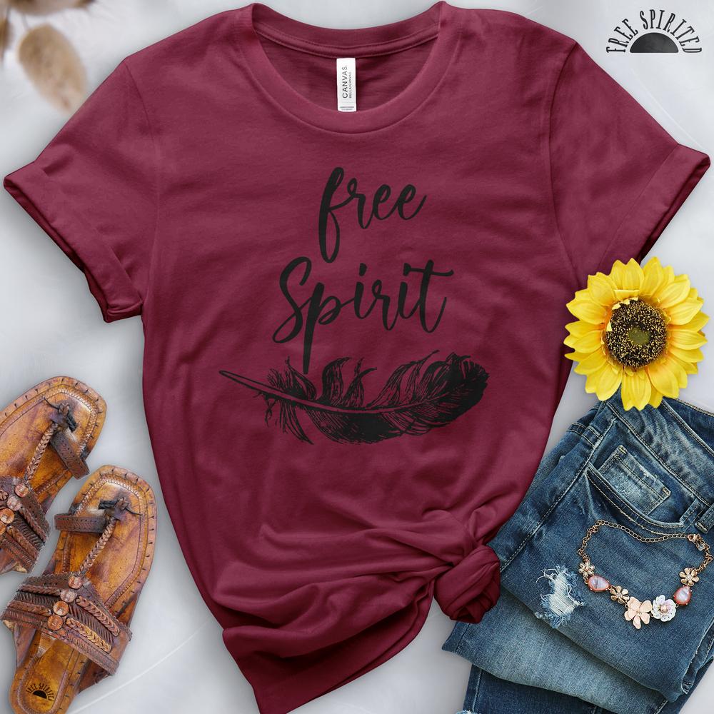 Free Spirit Feather Tee - Free Spirited