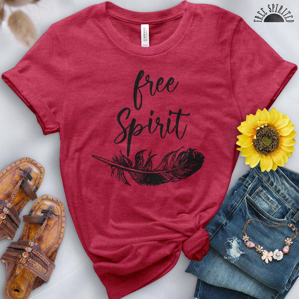 Free Spirit Feather Tee - Free Spirited